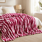 Luxury Plush Bed Blanket Dark Pink - Zarle