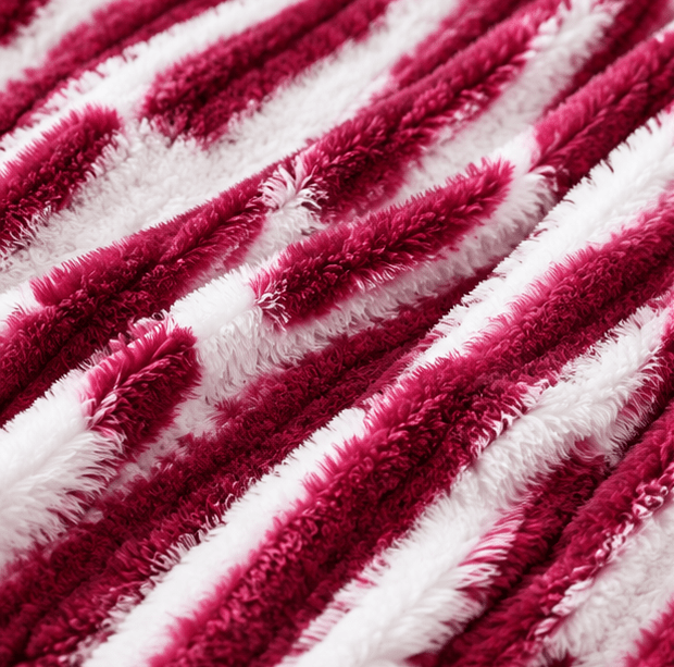 Luxury Plush Bed Blanket Dark Pink - Zarle