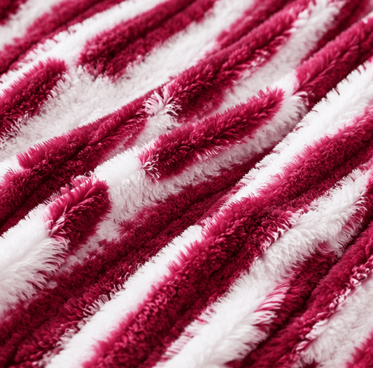 Luxury Plush Bed Blanket Dark Pink - Zarle