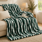 Luxury Plush Bed Blanket Forest Green - Zarle