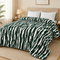 Luxury Plush Bed Blanket Forest Green - Zarle