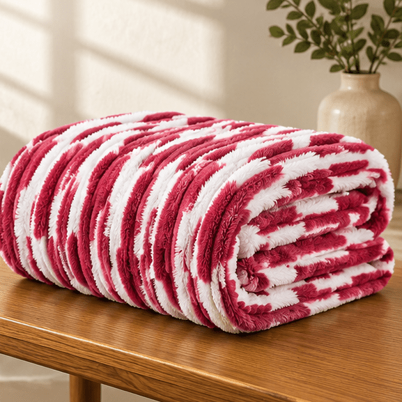 Luxury Plush Bed Blanket Light Pink - Zarle