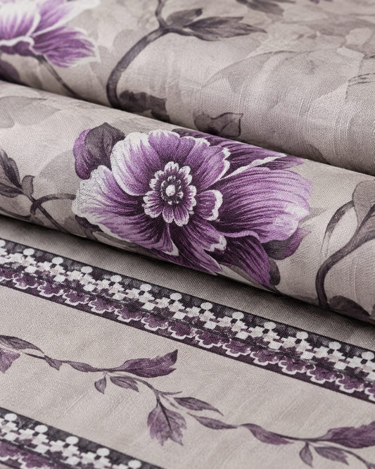 Orchid Mist Crystal Cotton Lifetime Bedsheet - Zarle