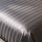 Premium Charcoal Grey Satin Stripe Bedsheet – 200 TC Cotton Sateen with Elegant Piping (King Size) - Zarle