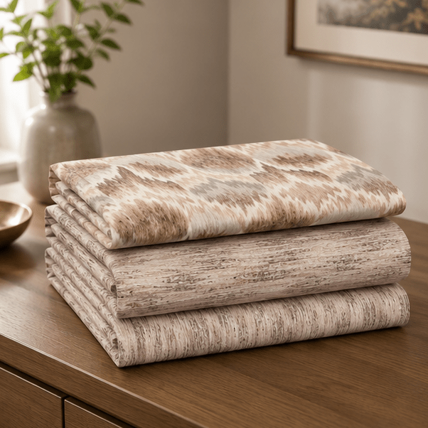 Printed Pure Cotton Bedsheet Beige - Zarle