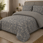 Printed Pure Cotton Bedsheet Dusty Blue - Zarle