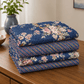 Printed Pure Cotton Bedsheet Royal Blue - Zarle