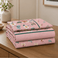 Printed Pure Cotton Bedsheet Set Pink - Zarle