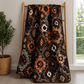 Printed Quilted Bedspread Dark chocolate brown - Zarle