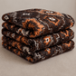 Printed Quilted Bedspread Dark chocolate brown - Zarle