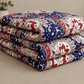 Printed Quilted Bedspread Set Blue - Zarle