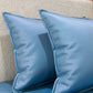 Steel Blue Premium Plain Dyed Bedsheet – 300 TC Cotton Sateen (King Size) - Zarle