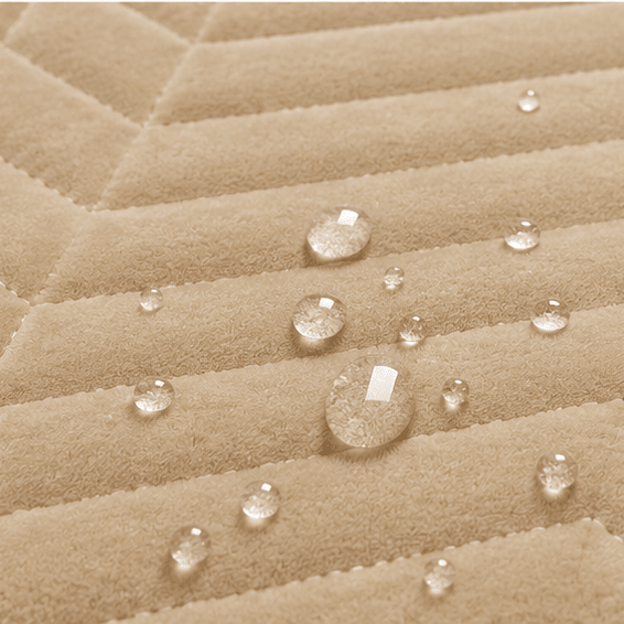 Waterproof Quilted Mattress Protector – King Size (Cream) - Zarle