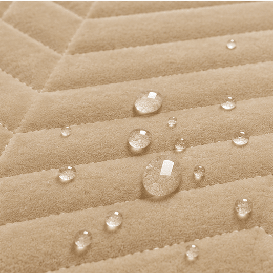 Waterproof Quilted Mattress Protector – King Size (Cream) - Zarle