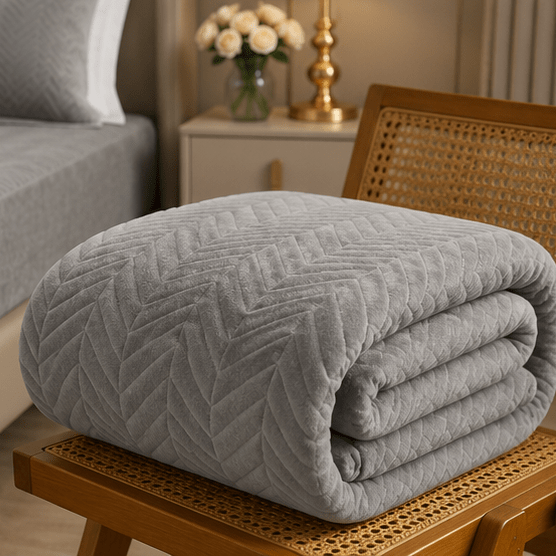 Waterproof Quilted Mattress Protector – King Size (Grey) - Zarle