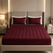 Waterproof Quilted Mattress Protector – King Size (Maroon) - Zarle