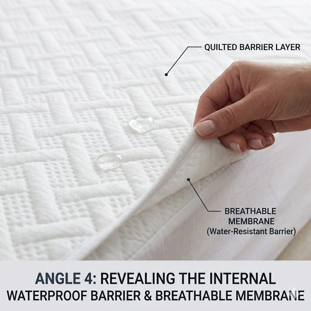 Waterproof Quilted Mattress Protector – Single Size - Zarle