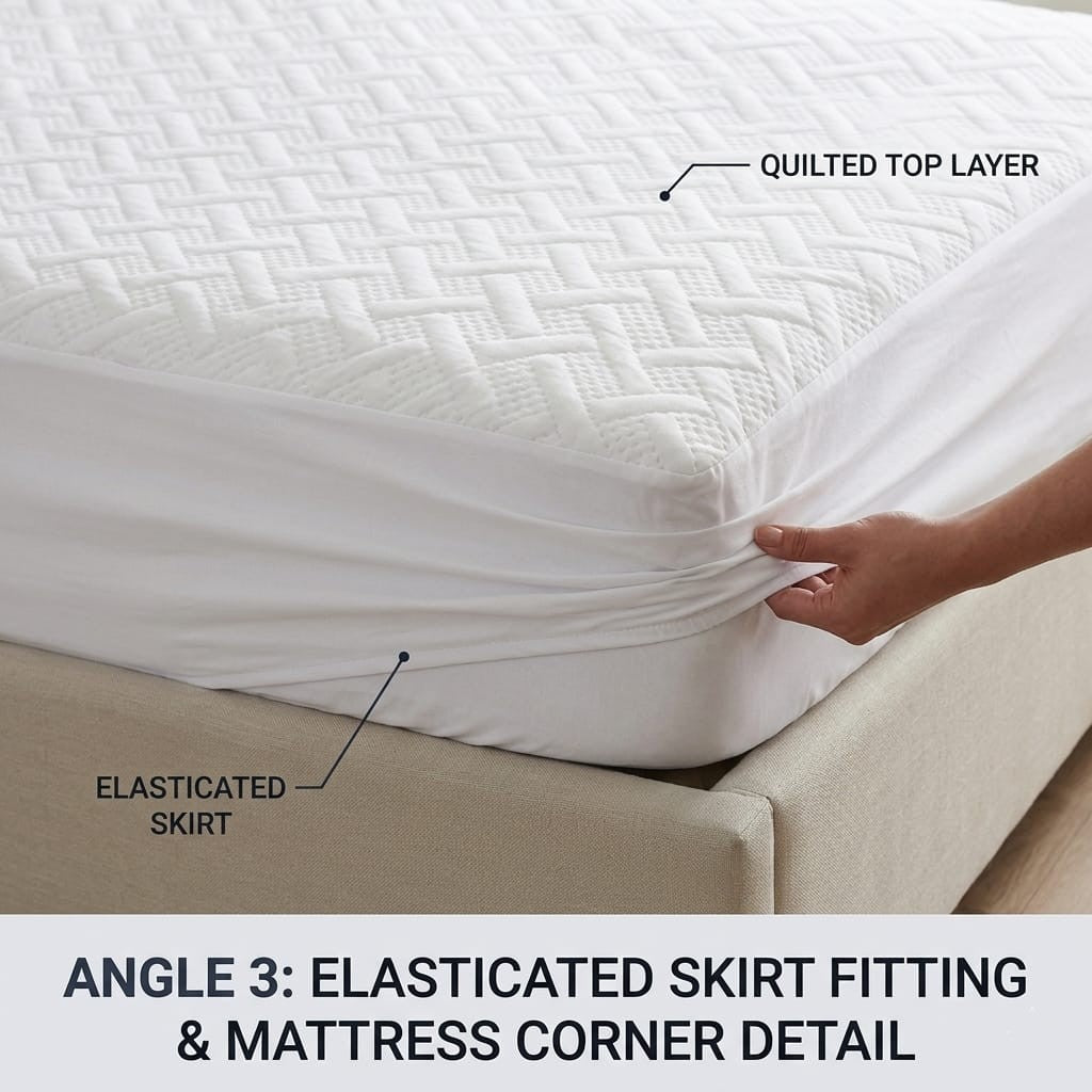 Waterproof Quilted Mattress Protector – Single Size - Zarle