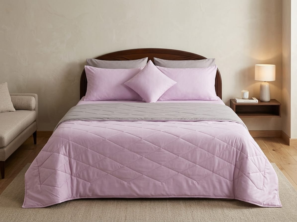 reversible bed in a bag – baby pink & smoke grey reversible bed in a bag – baby pink & smoke grey