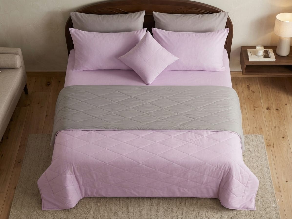 reversible bed in a bag – baby pink & smoke grey reversible bed in a bag – baby pink & smoke grey