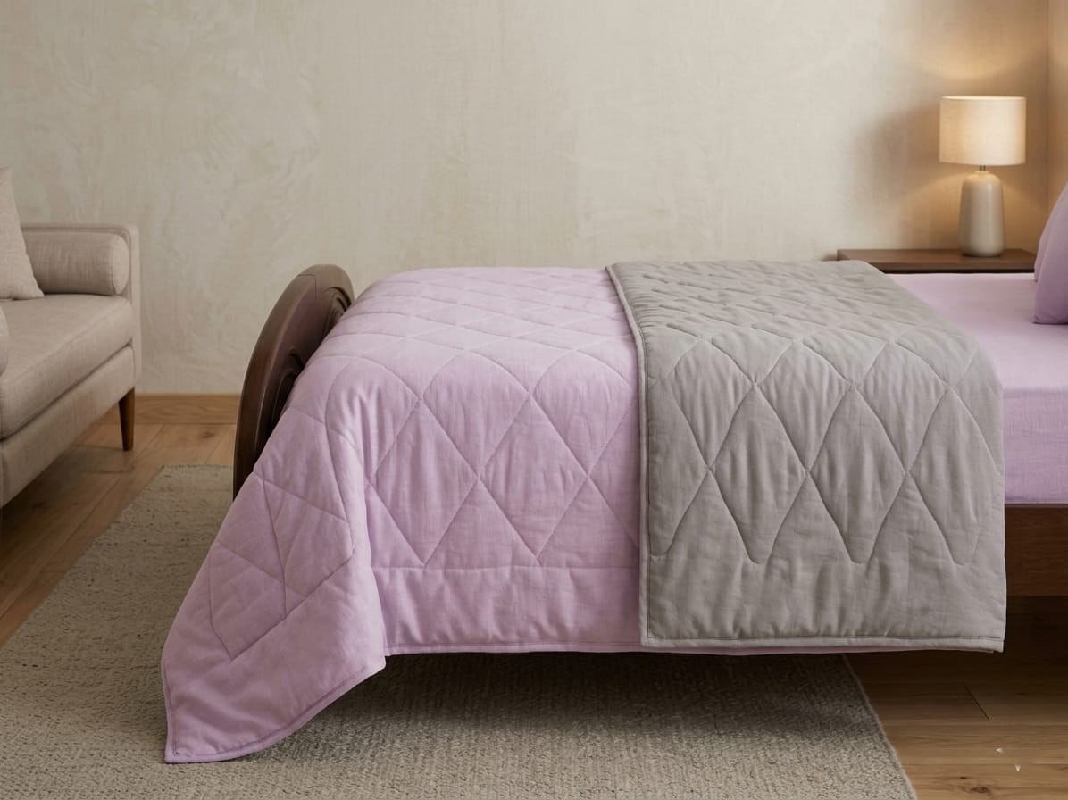 reversible bed in a bag – baby pink & smoke grey reversible bed in a bag – baby pink & smoke grey