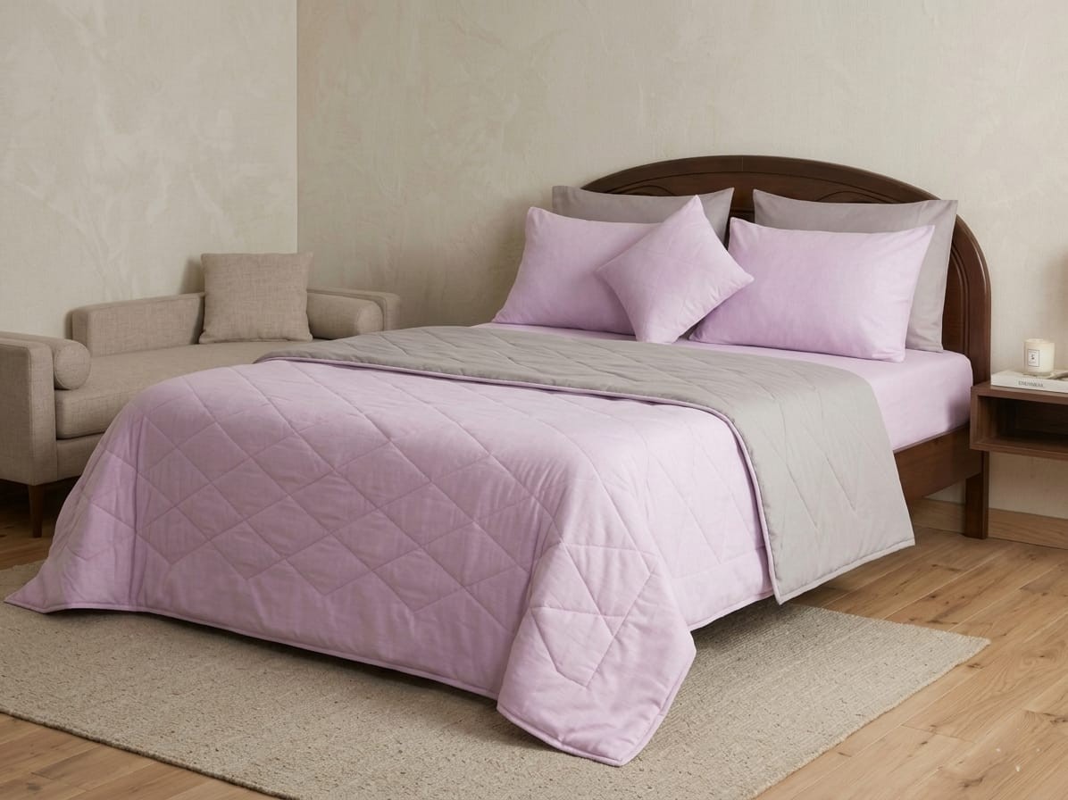 reversible bed in a bag – baby pink & smoke grey reversible bed in a bag – baby pink & smoke grey