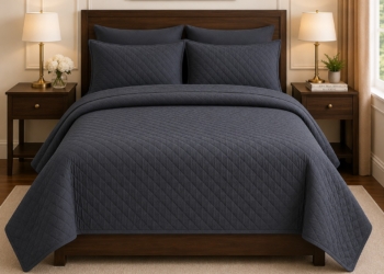 Elegant Teal Blue Bedspread Set
