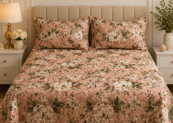 Crystal Cotton Lifetime Bedsheet Muted rose