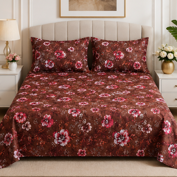 crystal cotton lifetime bedsheet deep brown crystal cotton lifetime bedsheet deep brown